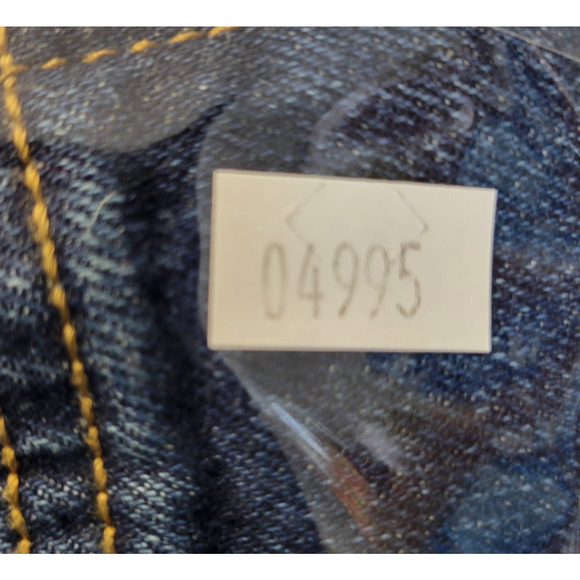 Old Navy Jeans Mens 32x32 Blue Boot Cut Built In Tough Flex Dark Wash Outdoors - Picture 15 of 15